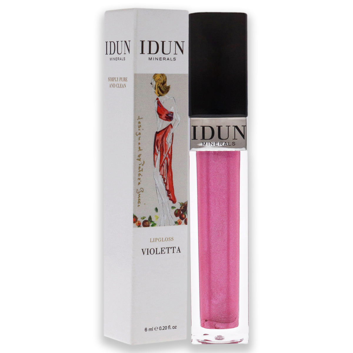Hydrating Mineral Lip Gloss with Nordic Cloudberry & Vitamin E - Violetta