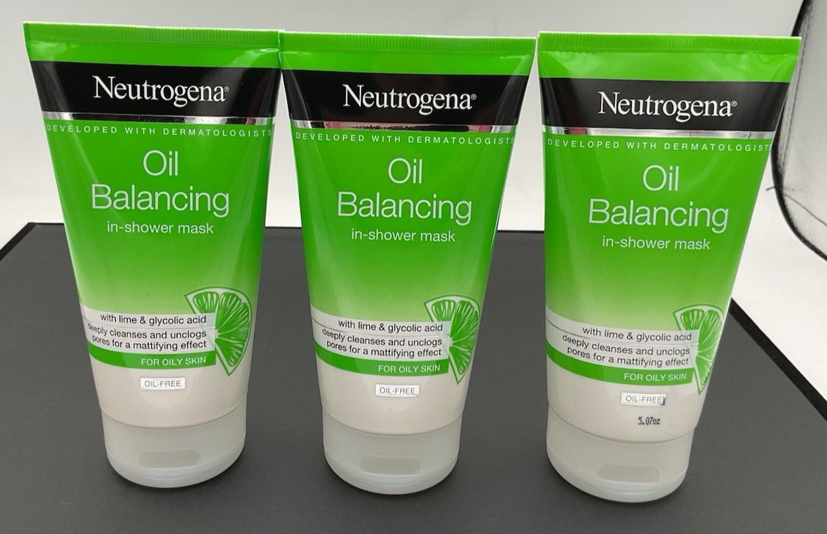 Neutrogena Oil Balancing In-Shower Mask for Oily Skin 150ml Lot of 3