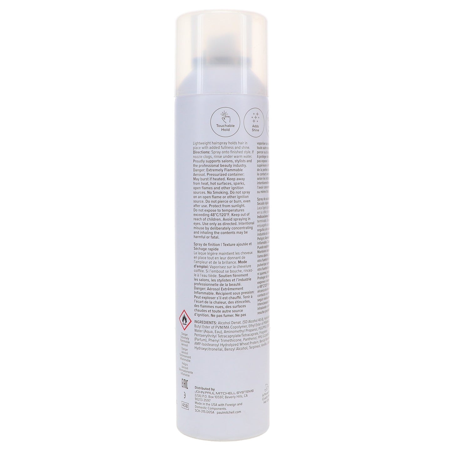 Paul Mitchell Flexible Hold Hair Spray - 9.5 oz, Lightweight & Refillable