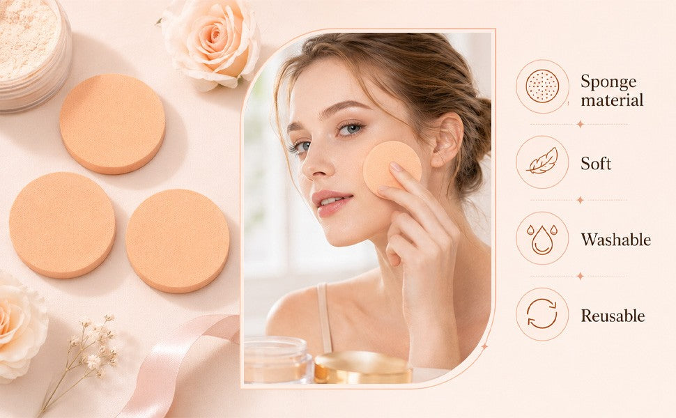 12 Pcs Reusable Makeup Sponges for Liquid Foundation and Blending