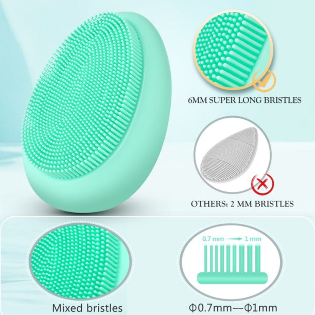 Reusable Makeup Remover Pads Set with Facial Cleansing Brush Storage Pouch