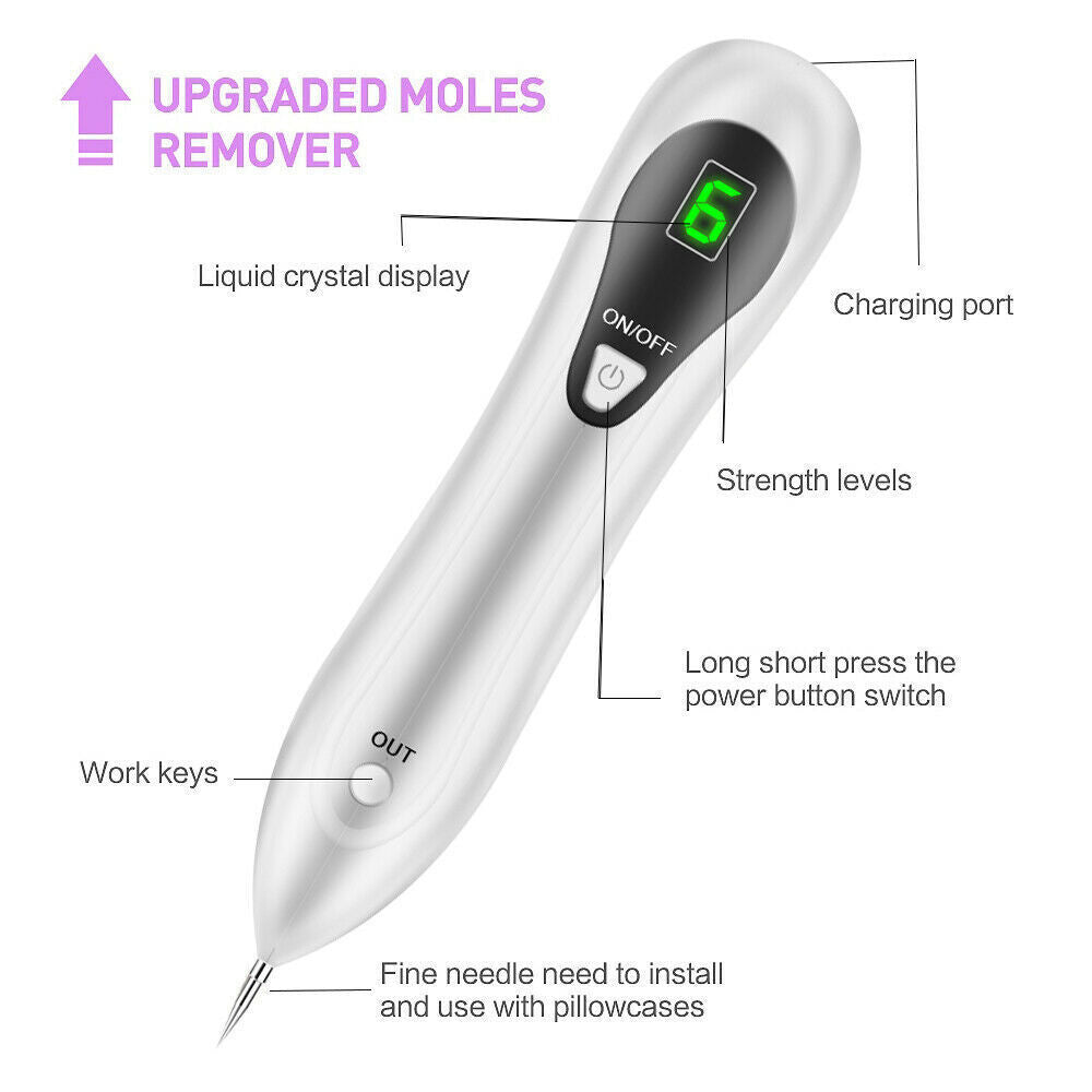 Home Use Laser Mole & Skin Tag Remover Pen - Dark Spot & Tattoo Removal