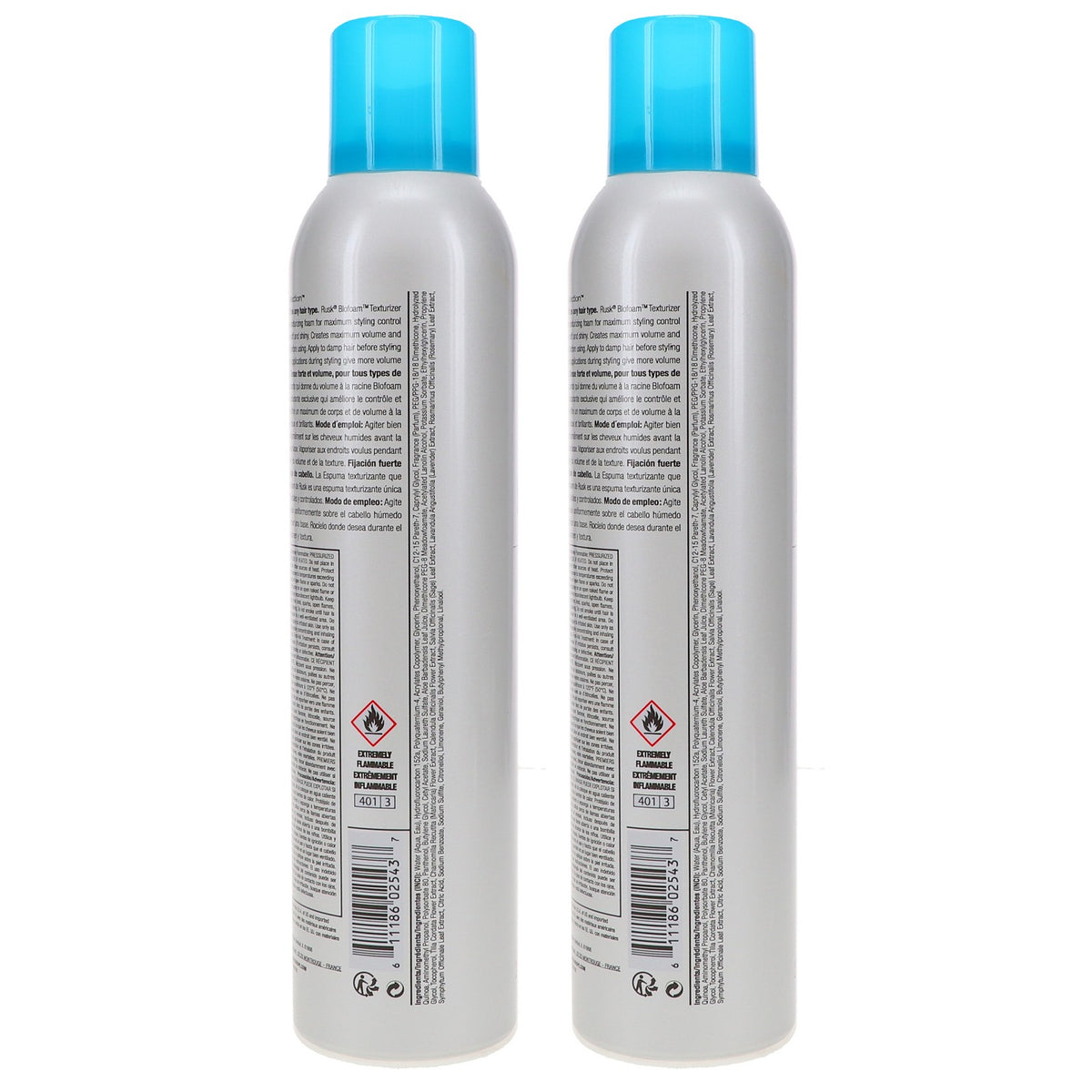 Rusk Blofoam Texturizer & Root Lifter Foam - Amplifies Curly Hair 8.8 oz 2 Pack
