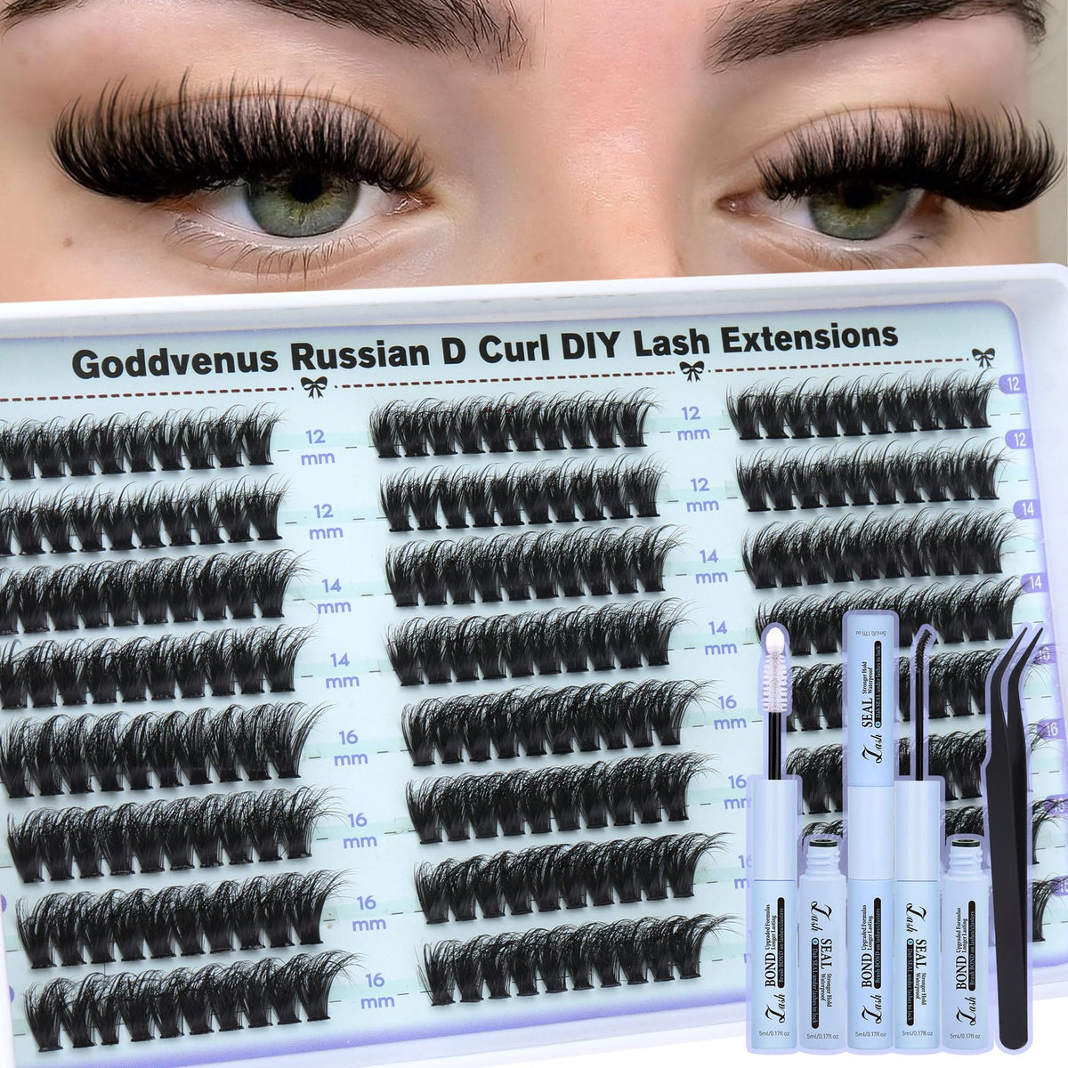 Wispy Lash Clusters Kit 240 Pairs Natural & Dramatic False Eyelashes