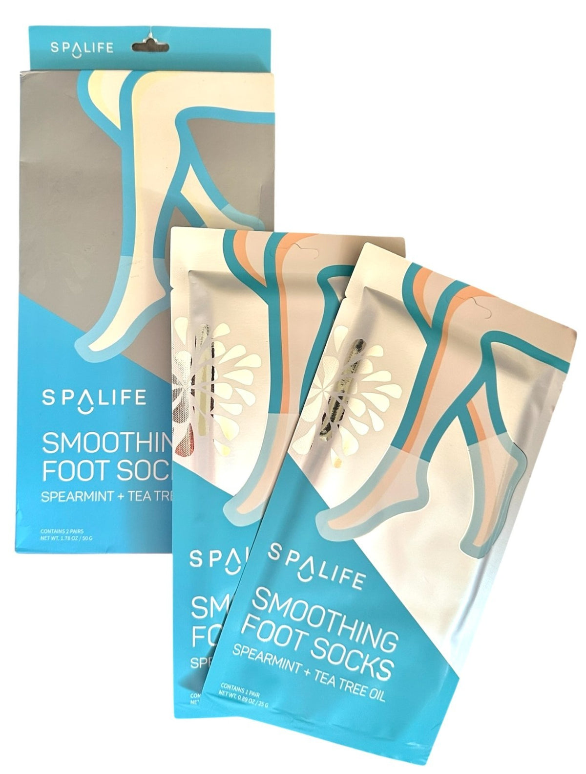 Smoothing Foot Socks with Spearmint & Tea Tree Oil – 2 Pairs