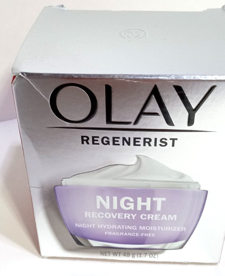 Olay Regenerist Night Recovery Cream - Fragrance-Free Hydrating Moisturizer 1.7 oz