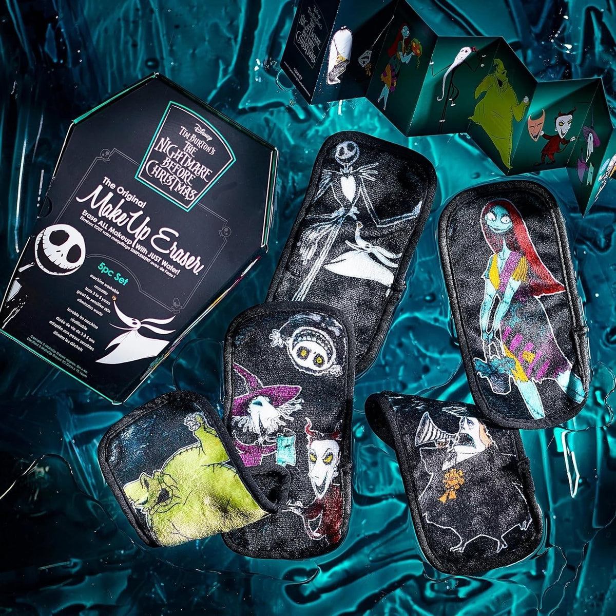 Makeup Eraser Nightmare Before Christmas Limited Edition Set - Reusable 5-Pack