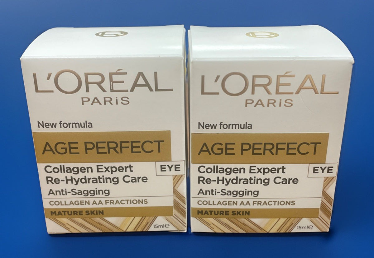 L'Oreal Paris Age Perfect Collagen Re-Hydrating Anti-Sagging Eye Cream - 2 Boxes