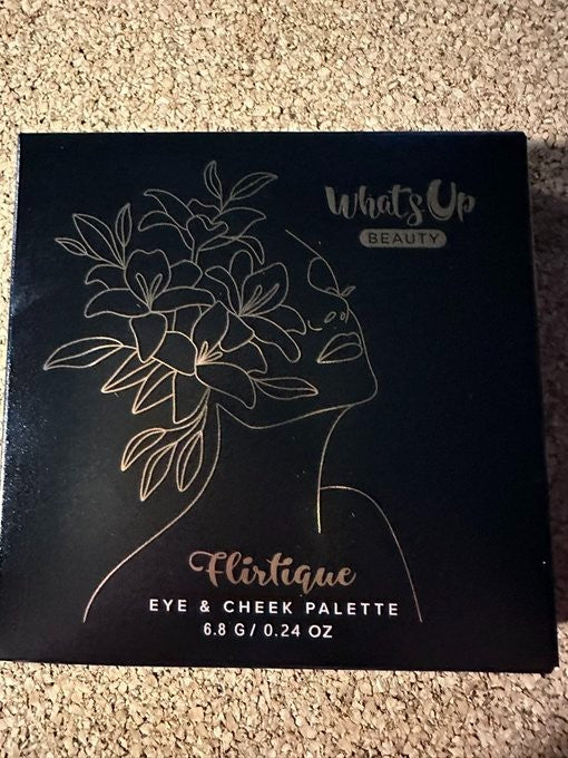 Whats Up Beauty Flirtique Eye and Cheek Makeup Palette - New with Free Shipping