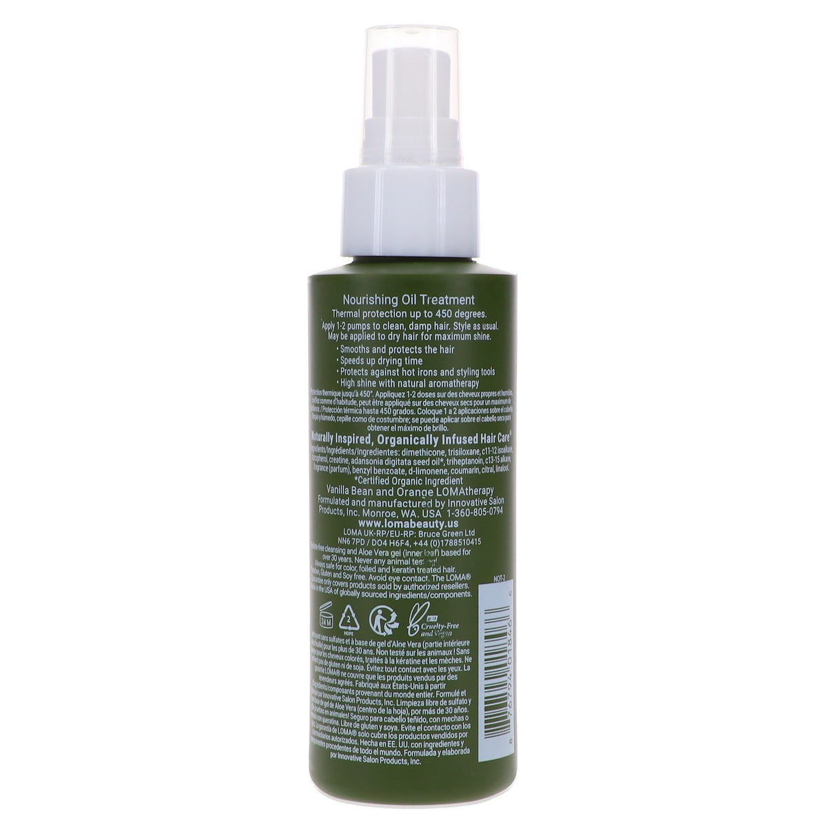 Nourishing Hair Oil Treatment - Hydrating & Heat Protectant, 3.4 oz