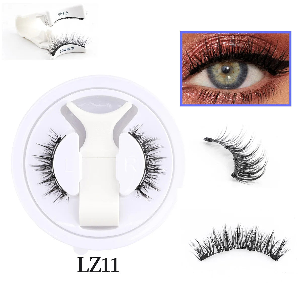 Magnetic 3D Mink Eyelash Kit - Reusable False Lash Set for Natural Look