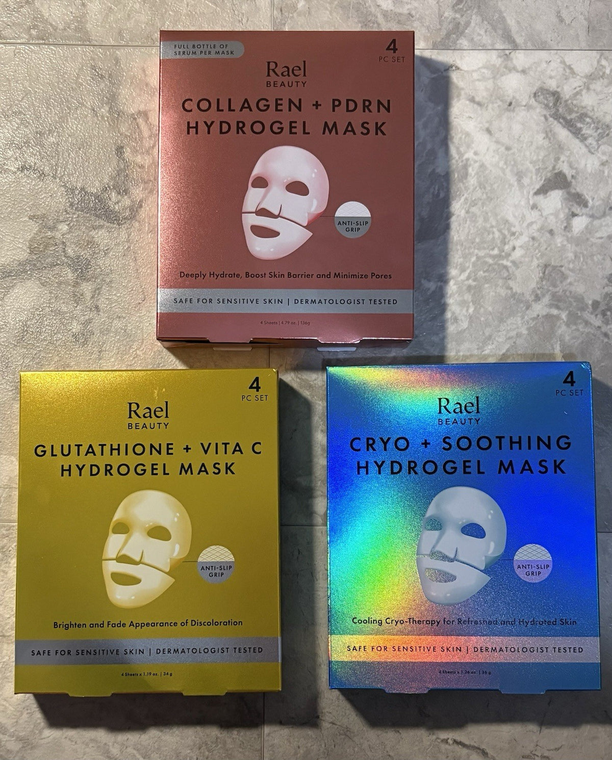 Hydrogel Face Masks Bundle – Collagen Cryo Glutathione (12-Pack)