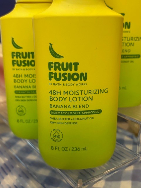 3 NEW! Bath & Body Works FRUIT FUSION BANANA BLEND 48 HR Moisture