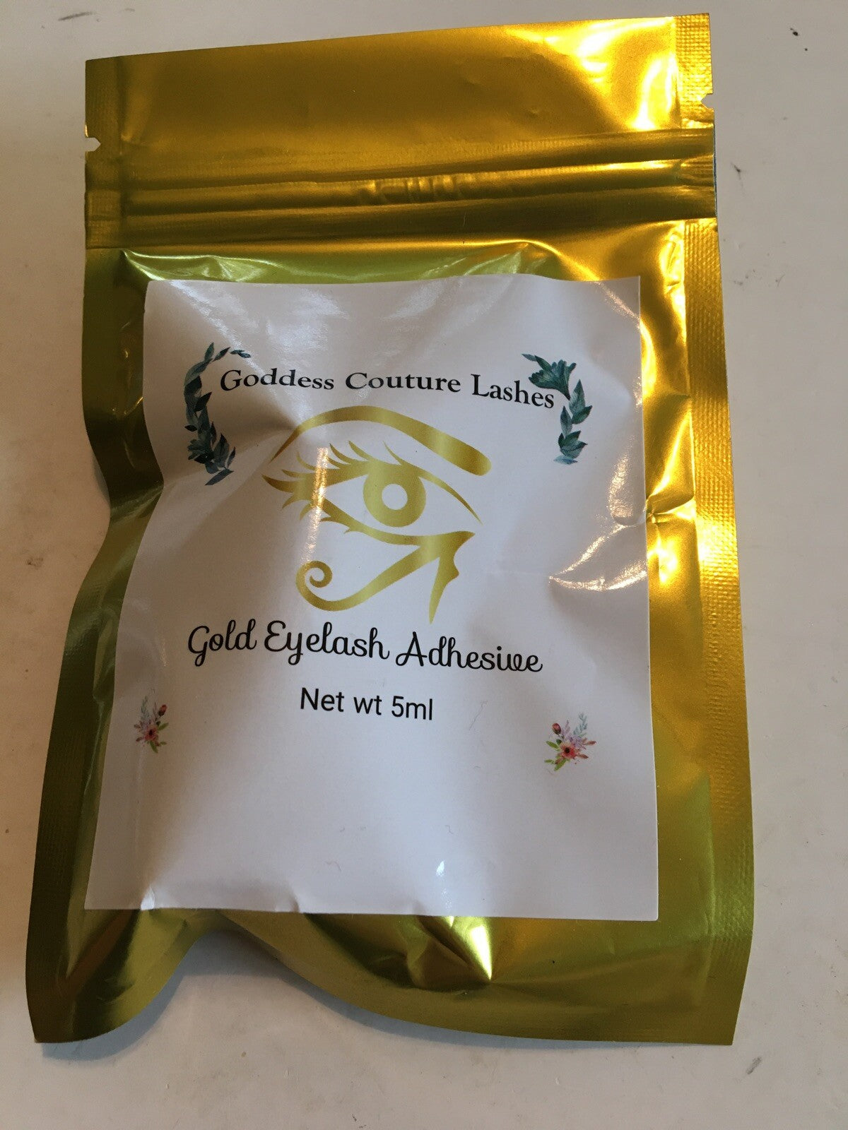 False Eyelash Adhesive 5ml - Gold Lash Glue for Eyelash Extensions