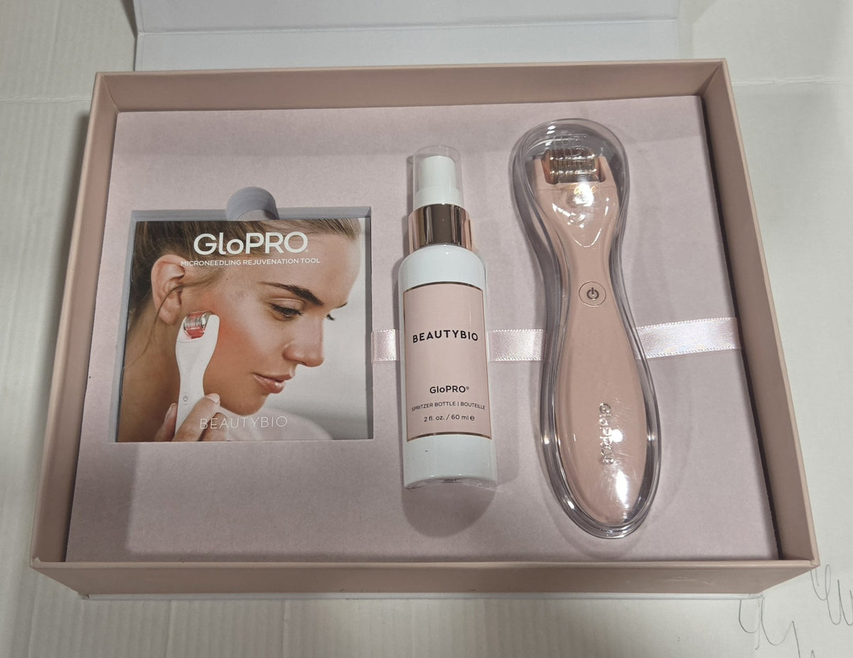 Microneedling Skin Regeneration Tool with LED Light and Skin Prep Pads