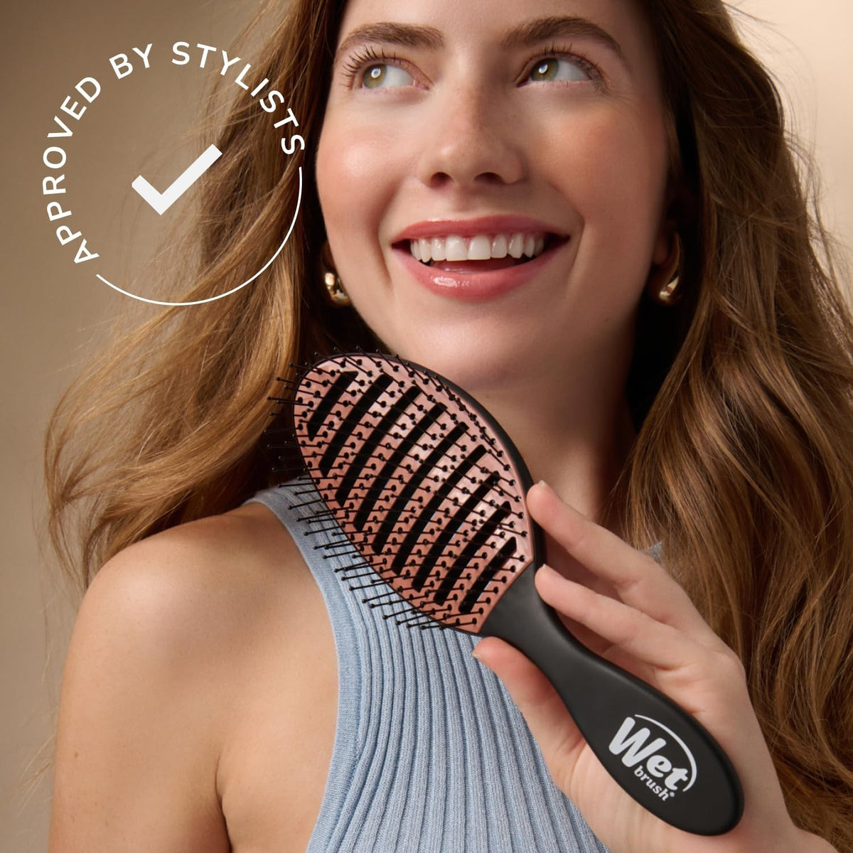 Heat-Resistant Purple Hair Brush for Fast Drying & Gentle Detangling