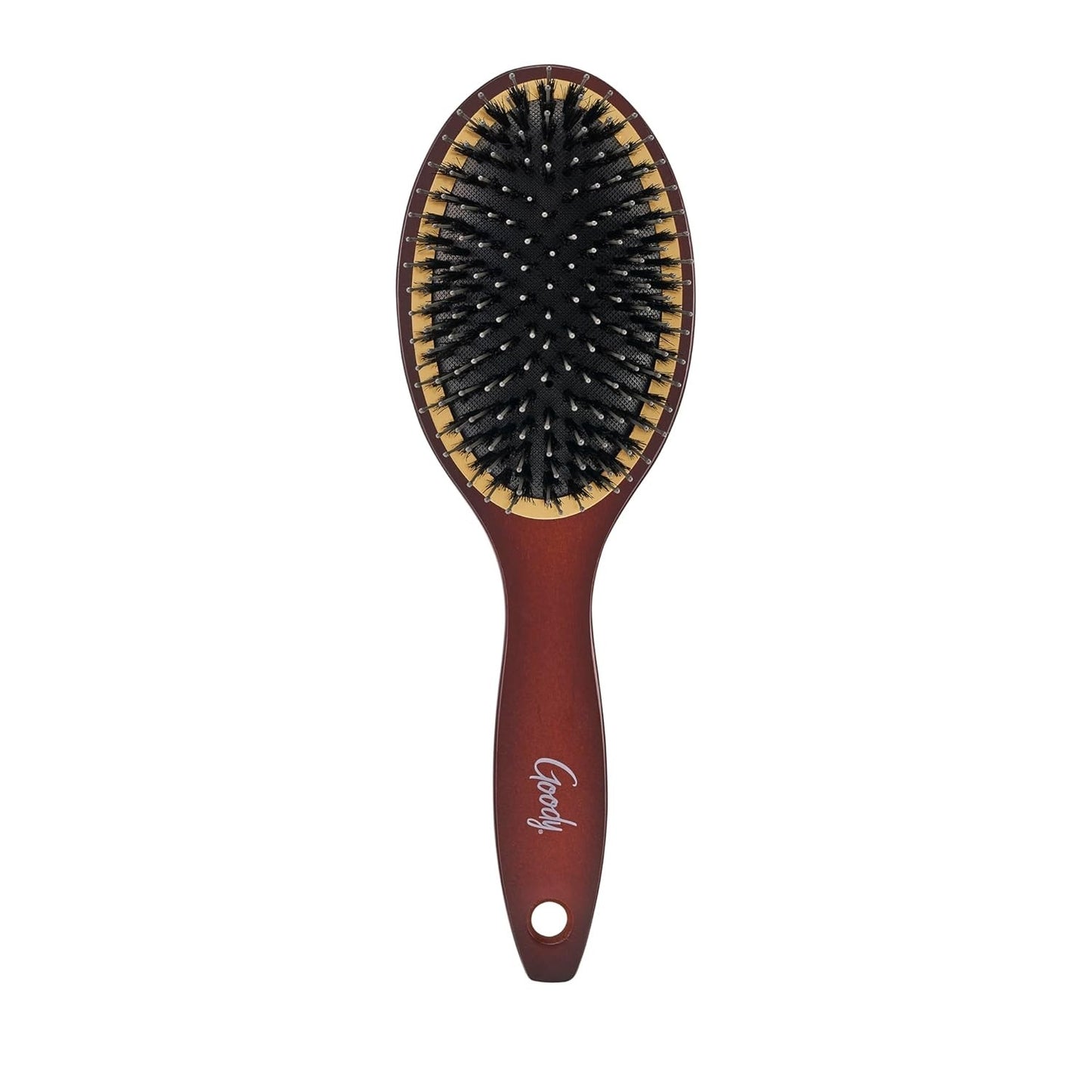 Ceramic Hair Brush with Boar & Nylon Bristles for Frizz Control - Fine Hair