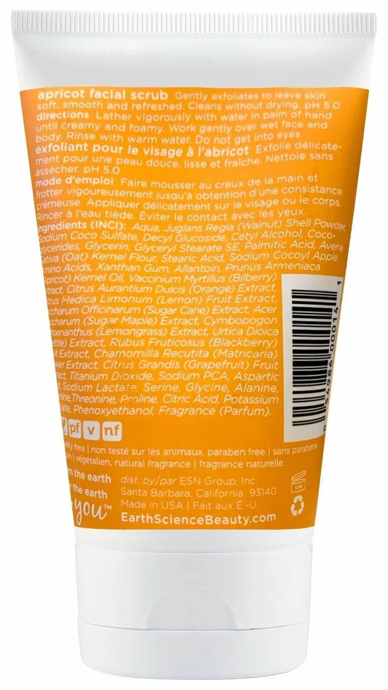 Earth Science Apricot Facial Scrub 4 fl. oz Each (Pack of 3)