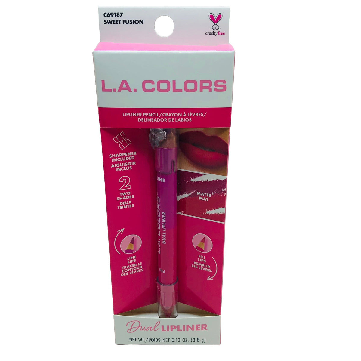 Lip Liner Set Dual Ended Matte Pencils Sweet Fusion 3-Pack