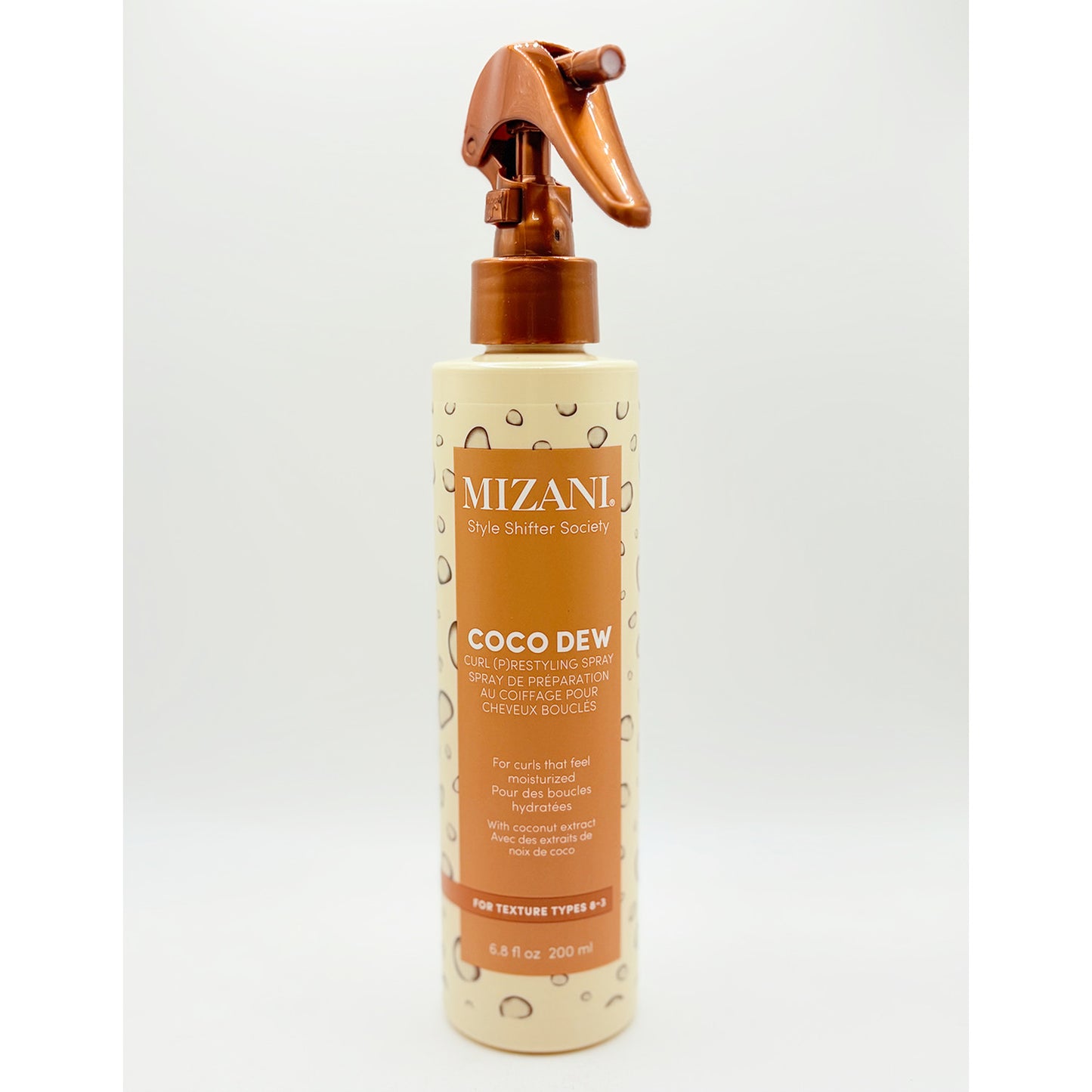 Curl Restyling Spray for All Hair Types - Hydrating & Frizz Control 6.8oz