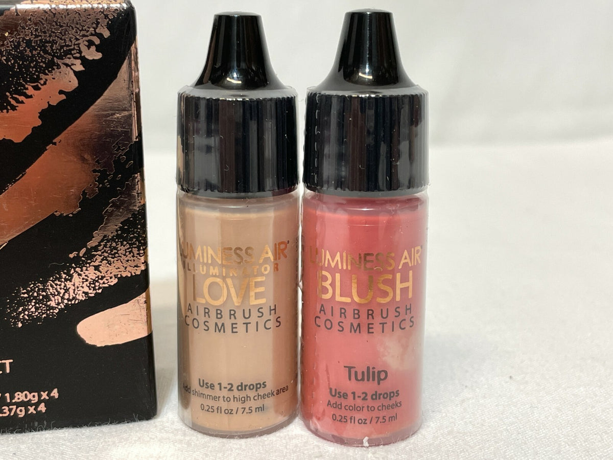 Set of 3 Makeup & Face Products - Blush, Shimmer, Lip & Eye Compact