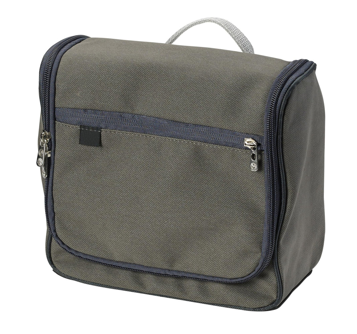 Brushed Twill Hanging Toiletry Bag Travel Organizer for Cosmetics & Personal Items