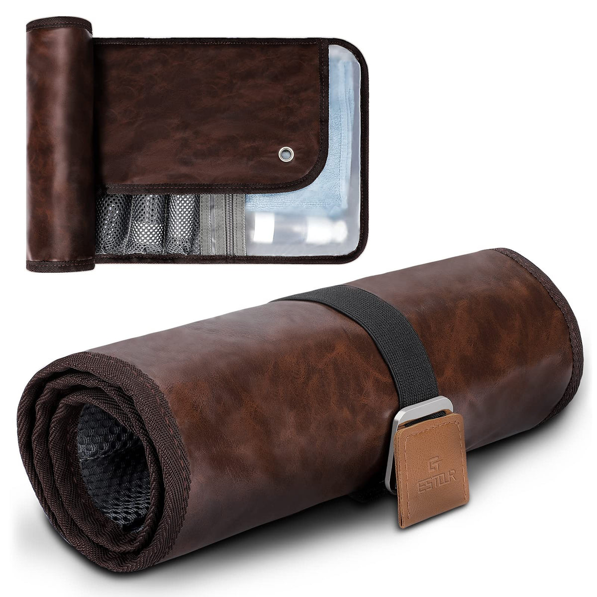 Water-Resistant Men’s Toiletry Bag Travel Organizer with Compartments
