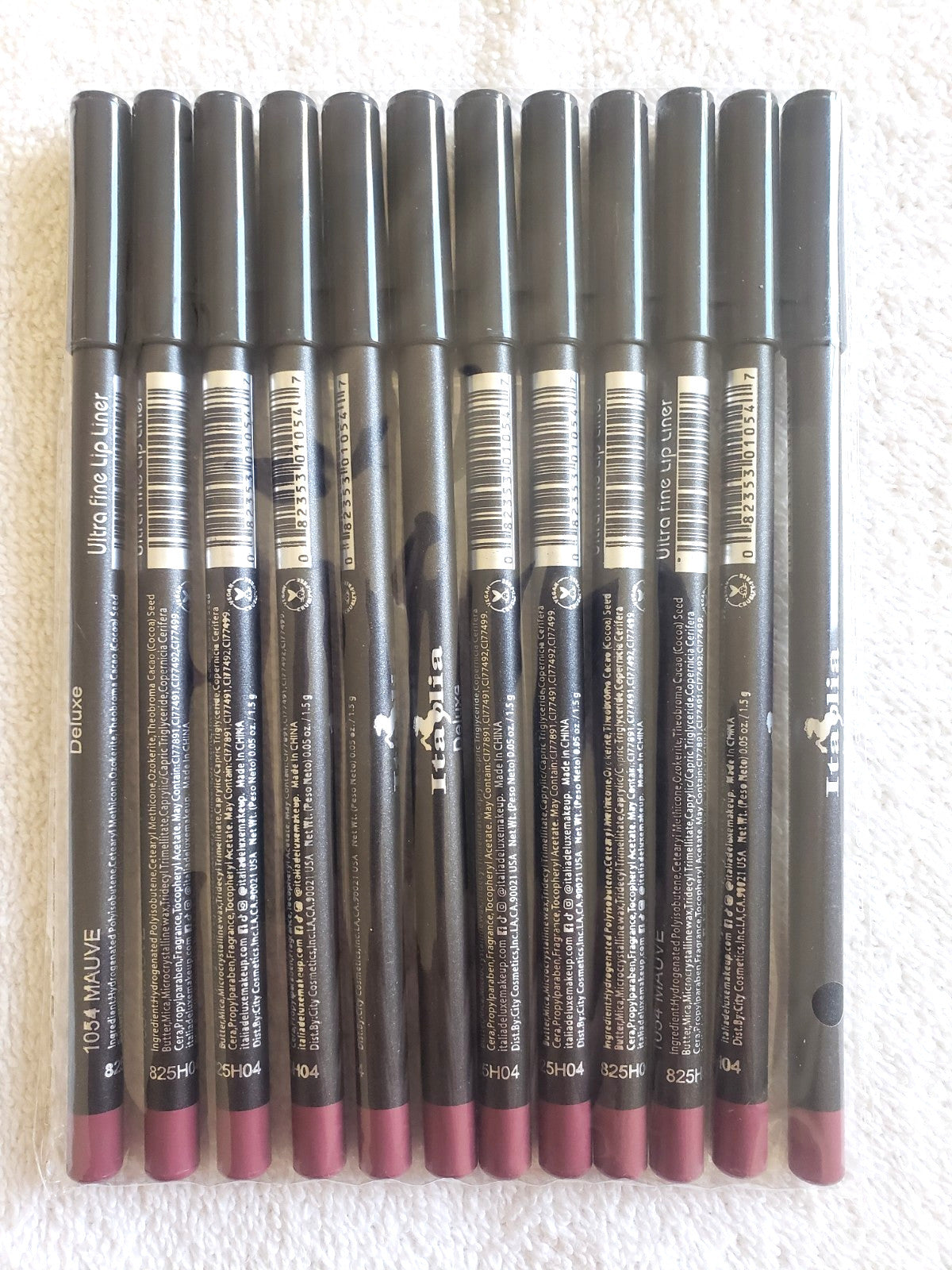 Ultra Fine Lip Liner Pencils - Assorted Colors, Long Lasting, Soft & Smooth