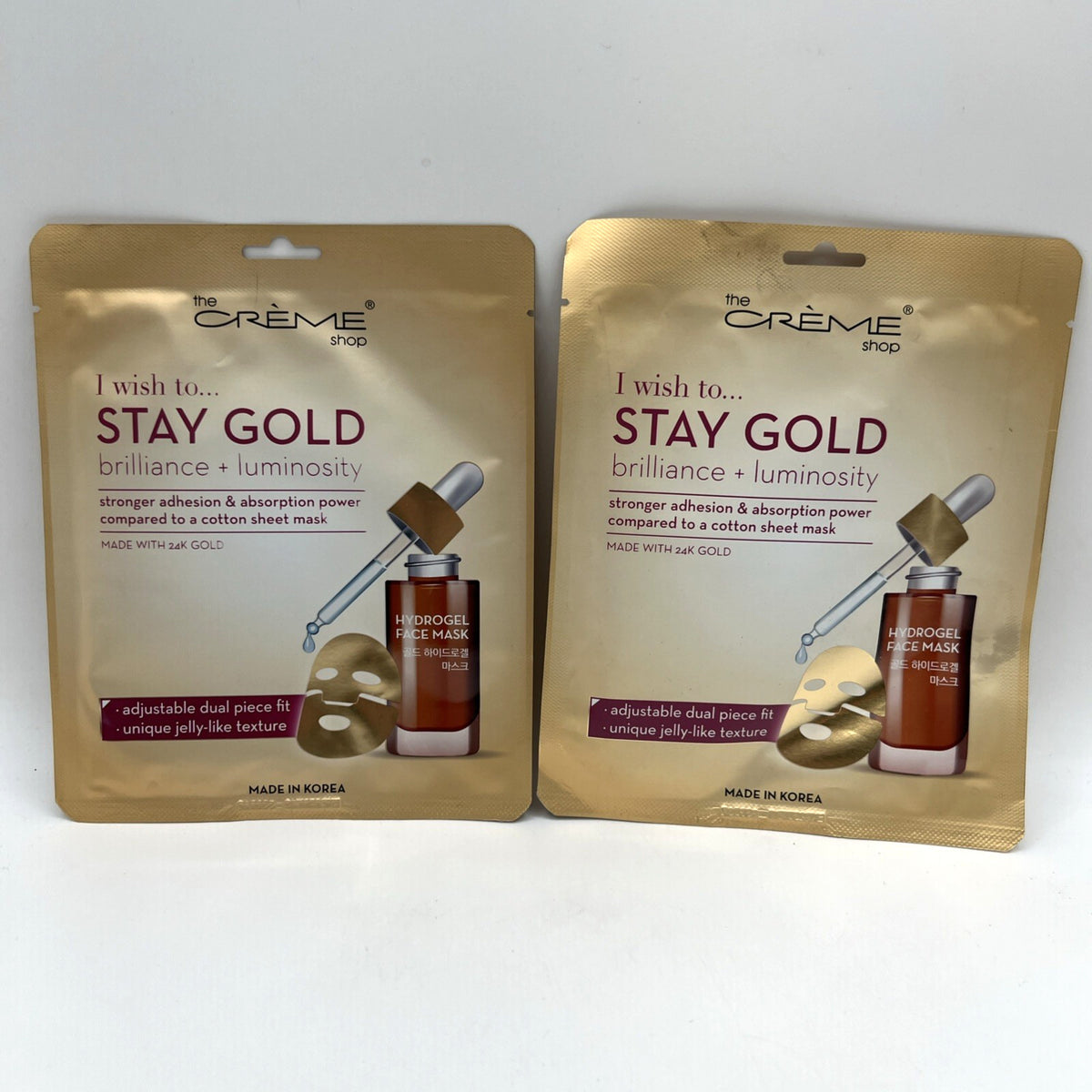 24K Gold Face Mask 2 Pack