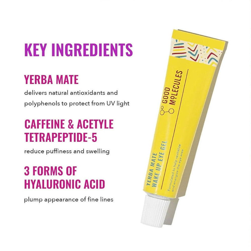 Revitalizing Yerba Mate Eye Gel for Puffiness Dark Circles 15ml