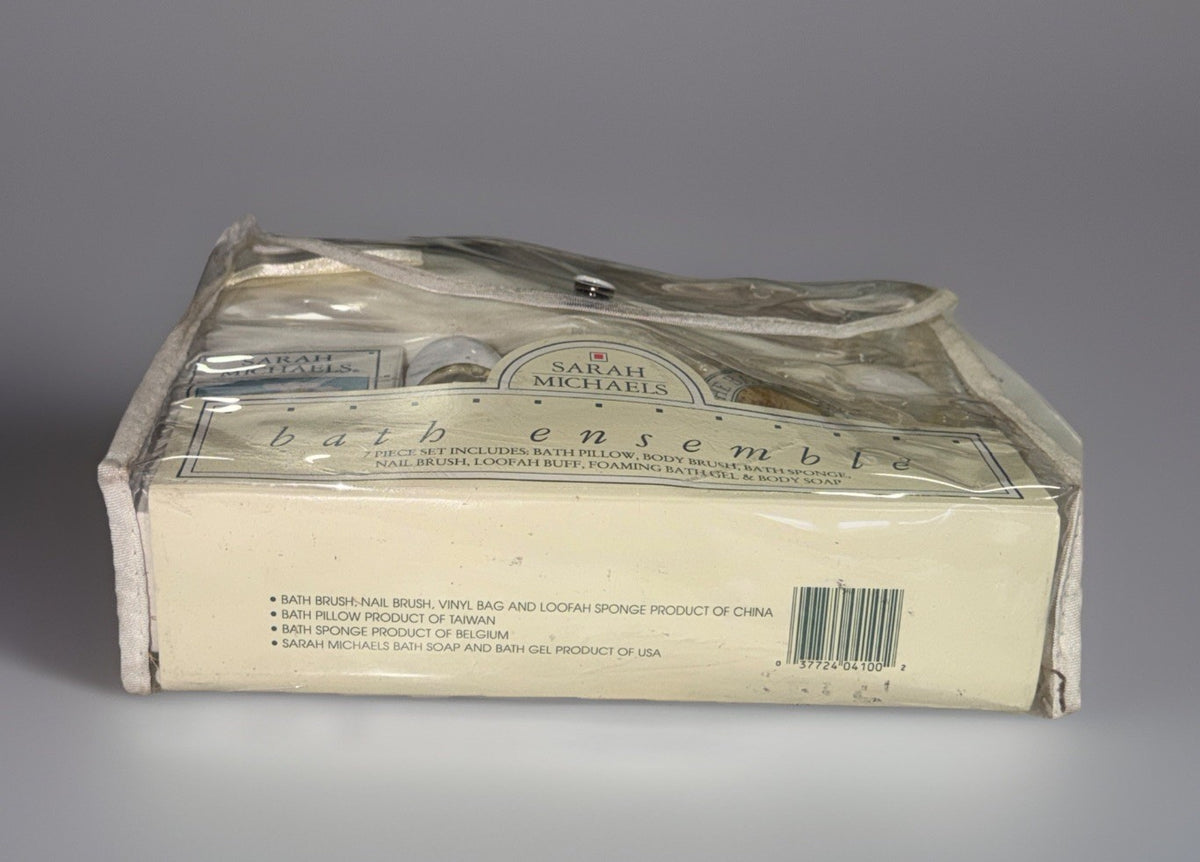 7-Piece Bath Ensemble with Clear Travel Bag - Sarah Michaels