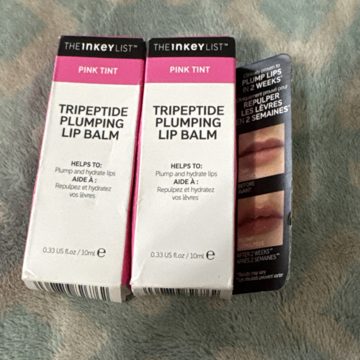 Lip Balm Set - Pink Tint, 2 Pack, Hydrating & Plumping, 0.33 Fl Oz