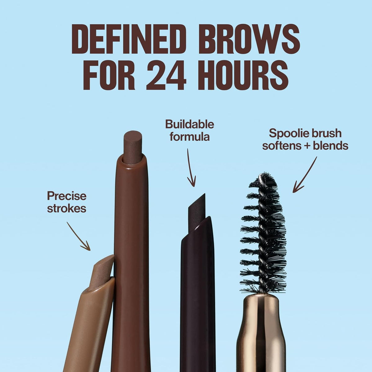 Waterproof Eyebrow Pencil Blonde - Natural, Long-Lasting Brow Definition