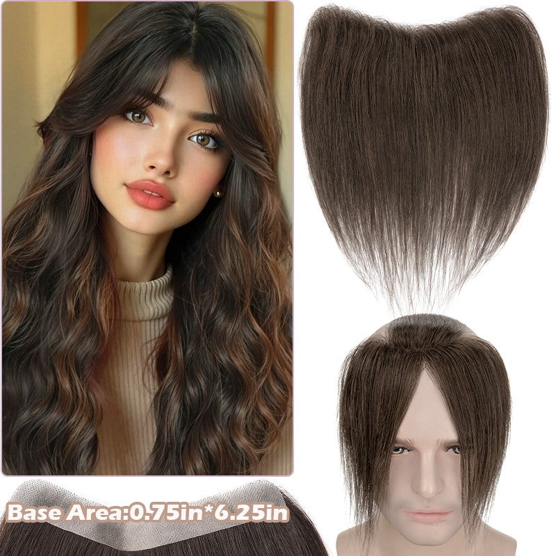 Full Lace Hair Topper with Wire for Women - Natural Human Hair Frontal
