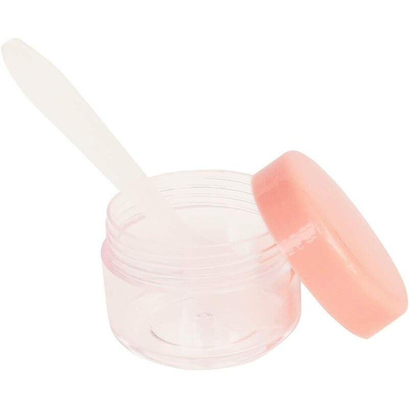 15g Empty Plastic Jars with Screw Lids for Makeup Samples and Storage - 12 Pack