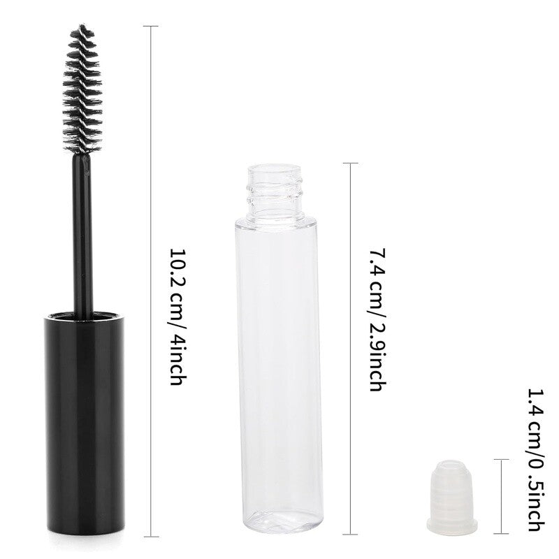 10ml Empty Eyelash Mascara Tube with Lip Stop - Makeup Vial Bottle