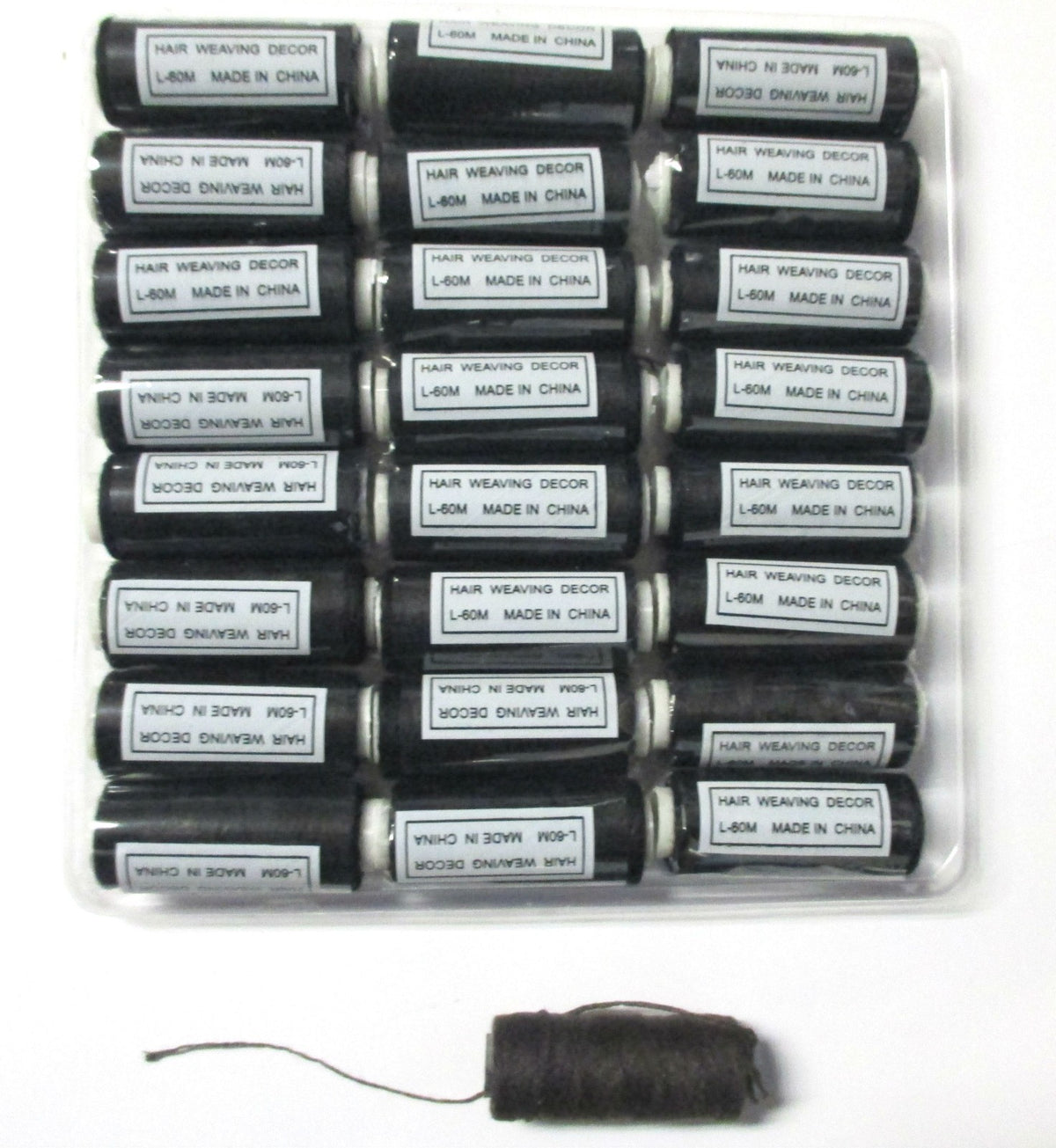 Hair Weaving Thread Set - Nylon Extension Thread for Hair Styling & Decor
