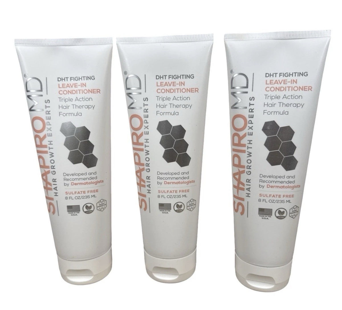 Hair Loss Leave-In Conditioner, DHT Blocker, 3 Pack 8 oz