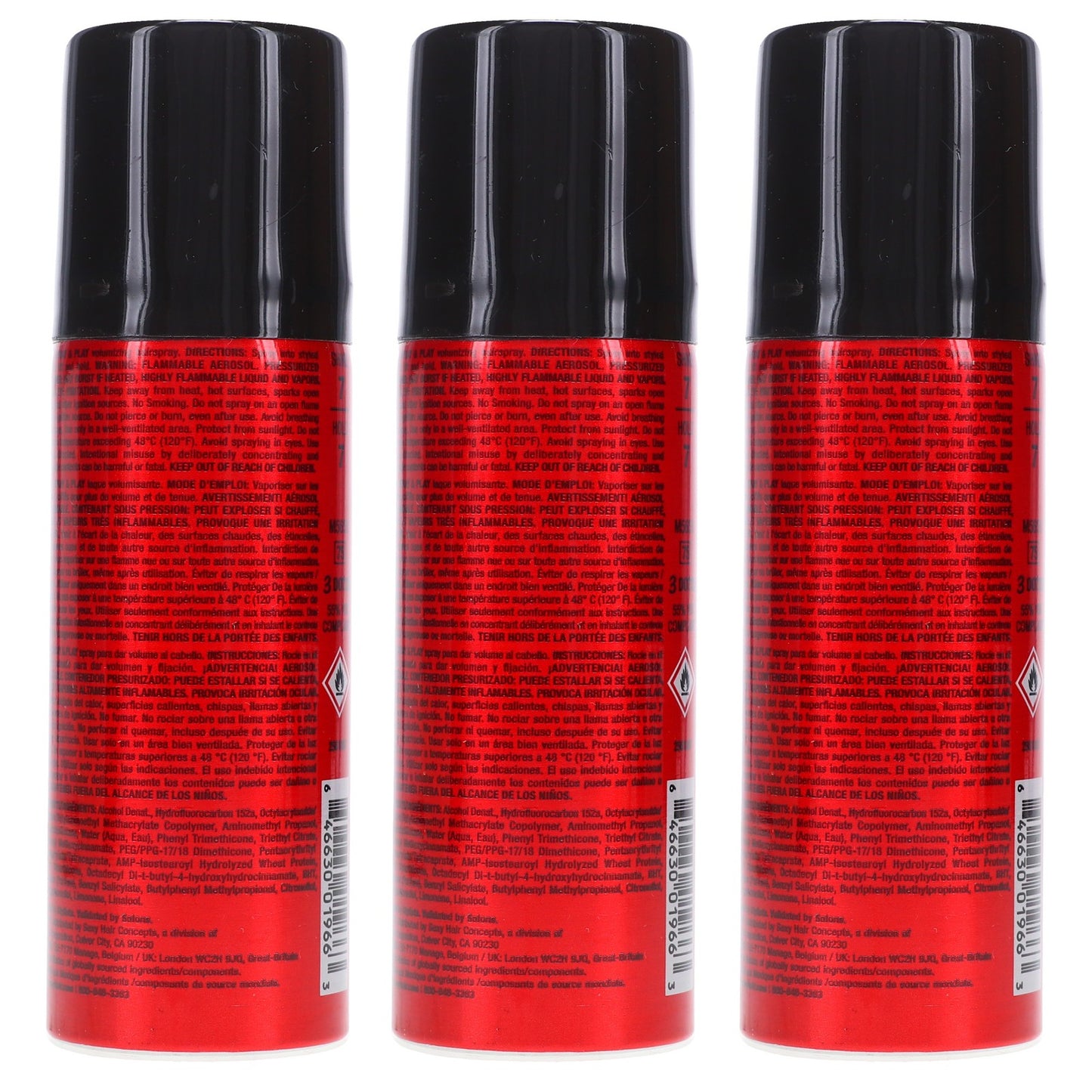 Volumizing Hairspray 1.5 oz - 3 Pack for Hold & Shine