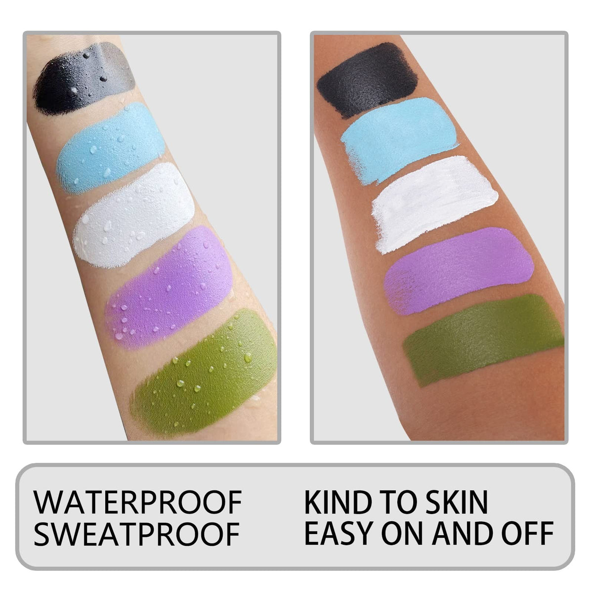 White Face Body Paint Stick - 1.06 Oz Waterproof Clown Makeup for Face & Body