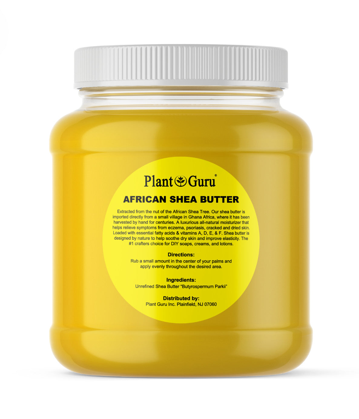 Raw African Shea Butter 3 lbs. Bulk YELLOW 100% Pure Natural Organic