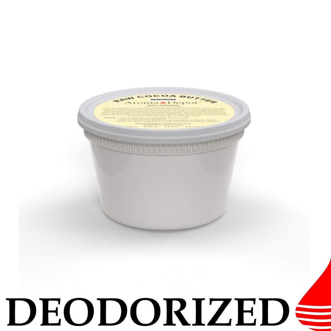 DEODORIZED Raw Cocoa Butter Natural Prime Pressed Food Grade