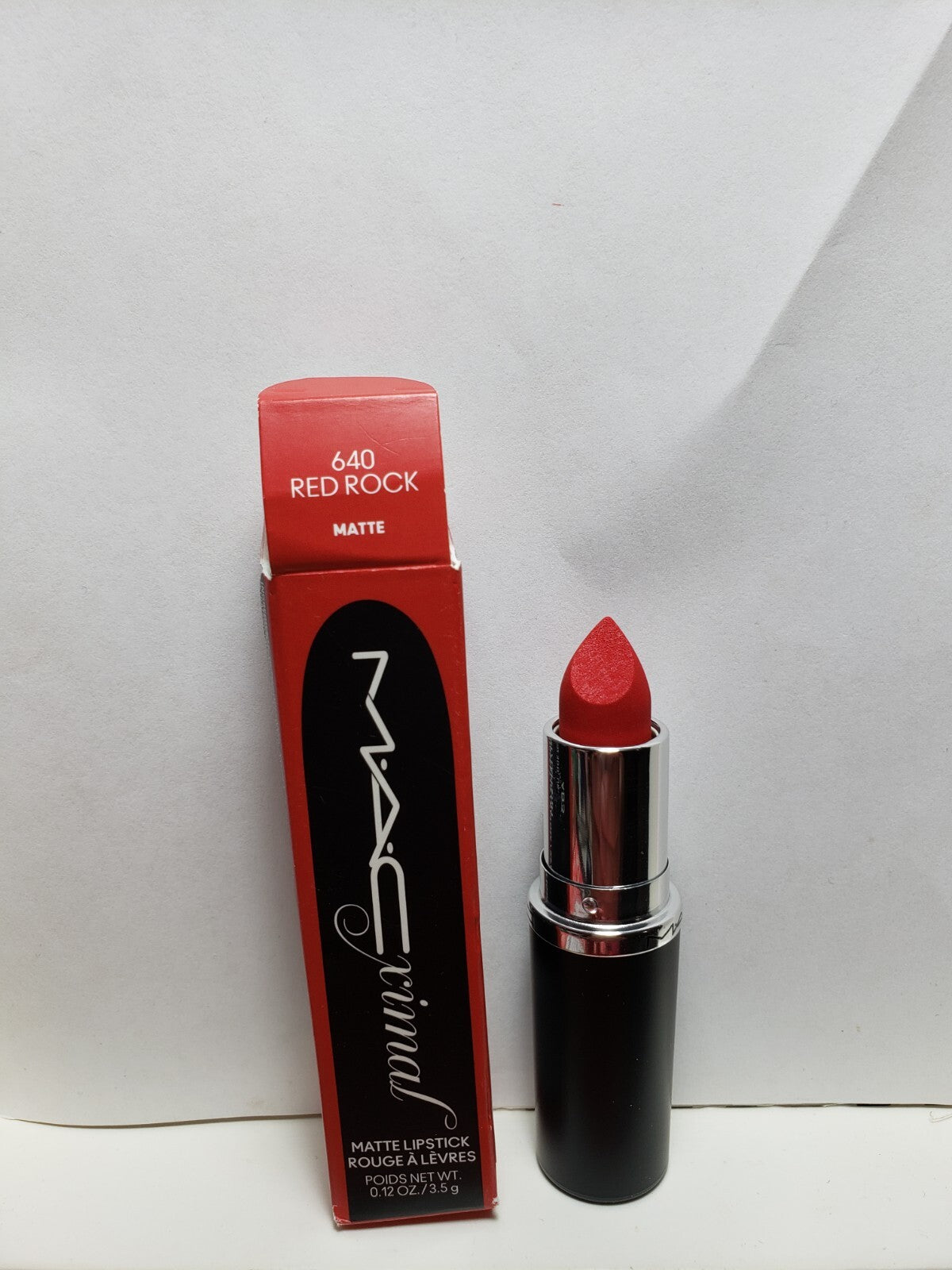 Matte Lipstick 640 Red Rock - Long-lasting Lip Color, 0.12 Oz