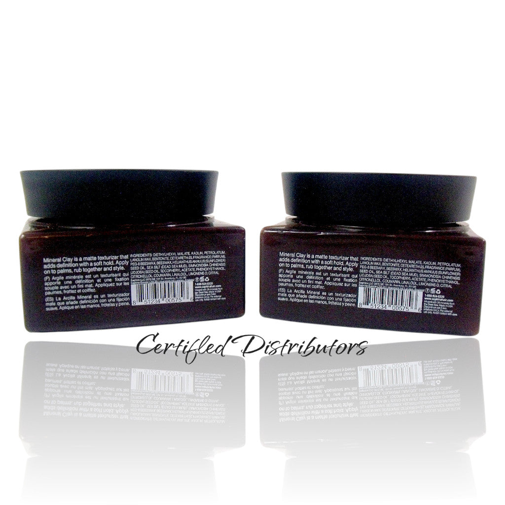 Mineral Clay Texturizer with Soft Hold - 3 Pack of 1.7oz Styling Gel