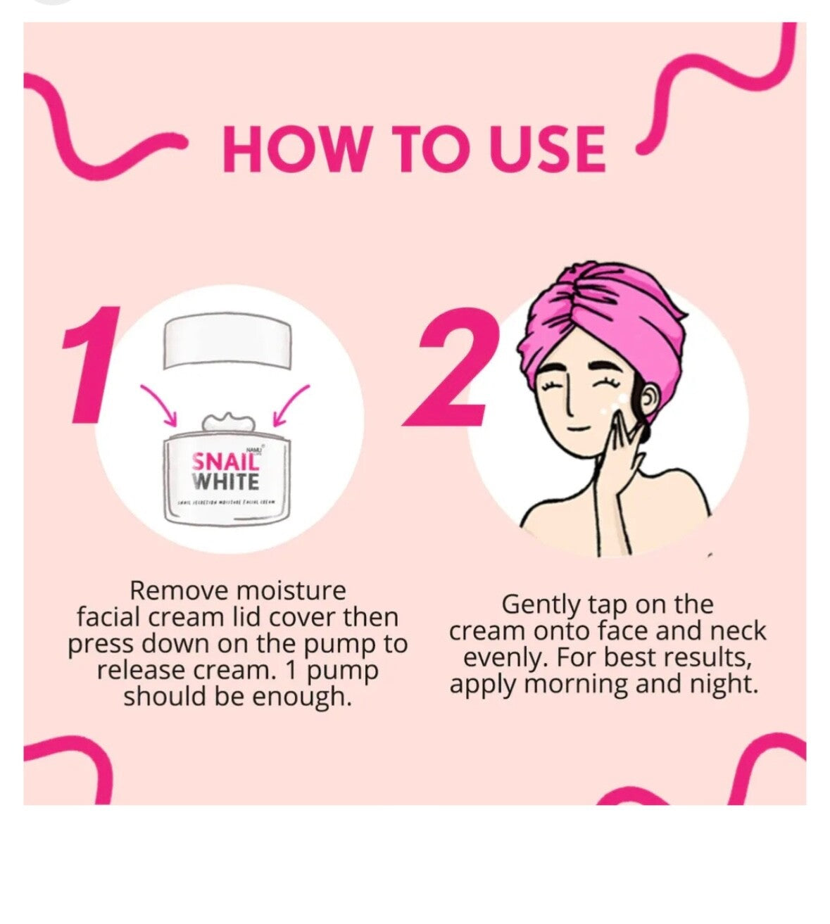 Snail White Moisture Facial Cream - Anti-Aging Hydrating Skin Care 50ML