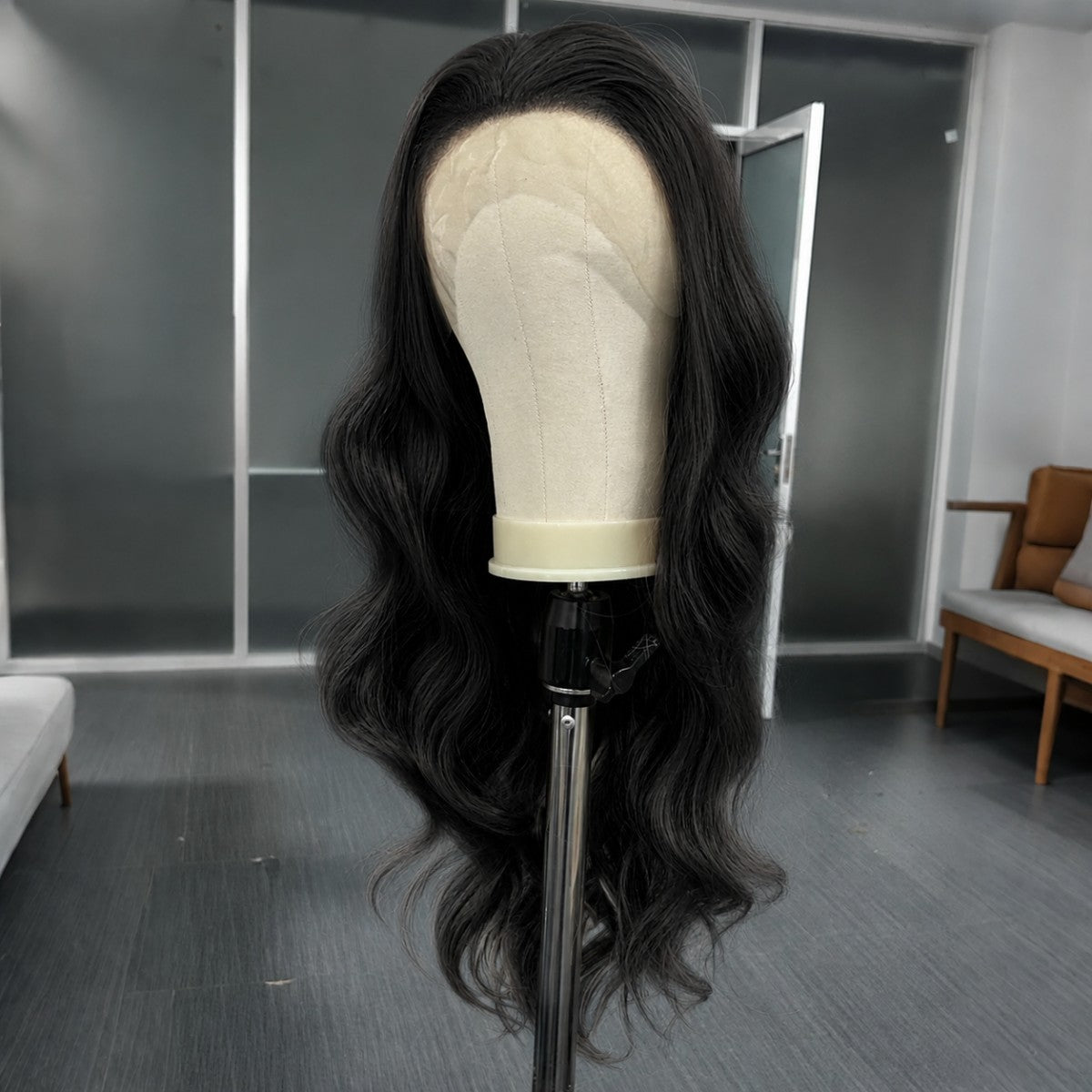 Long Wavy Lace Front Wigs Synthetic Hair Heat Resistant 13x4 Cap Size