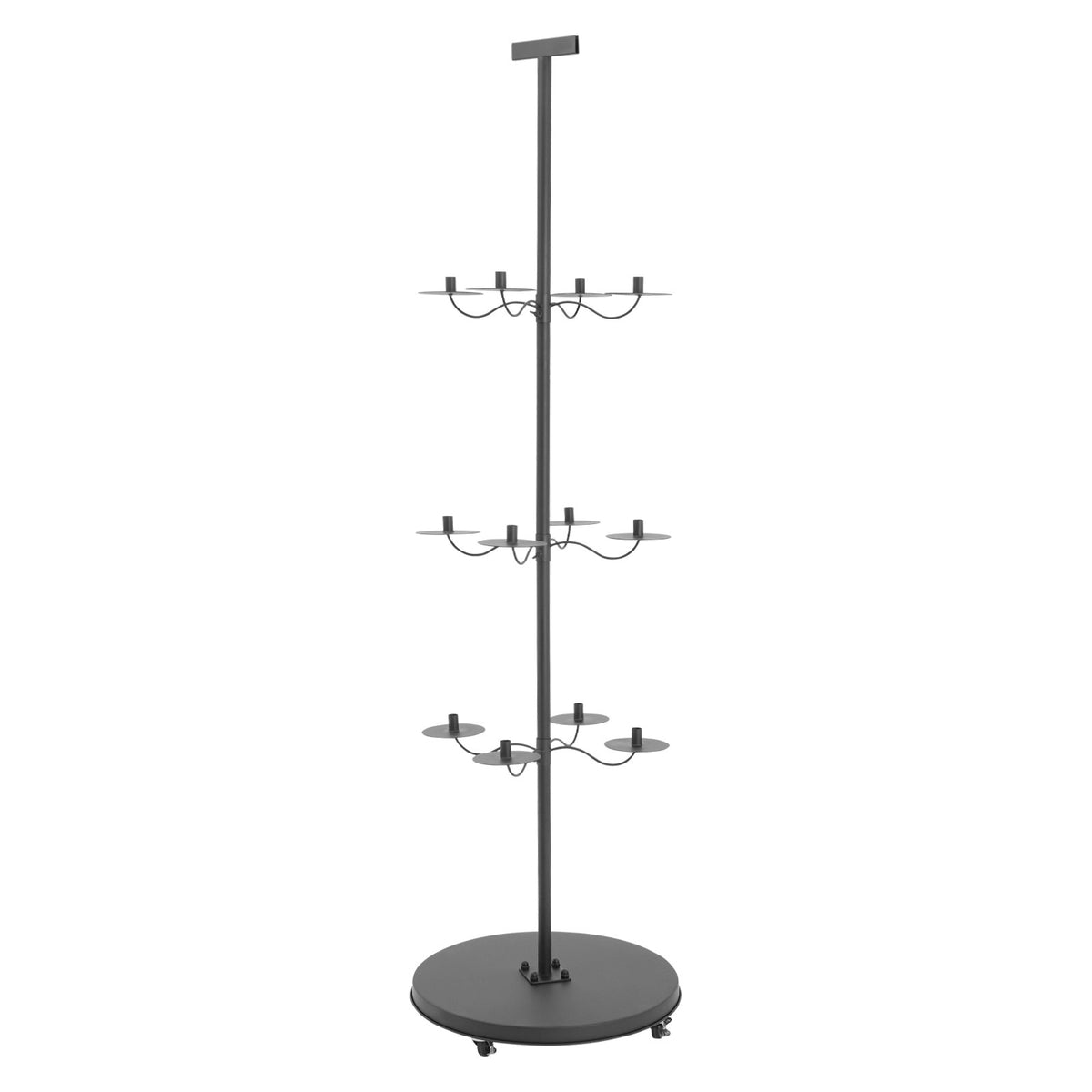 12-Head Wig Display Stand Rack, 19.69x70.08in Portable Wig Holder