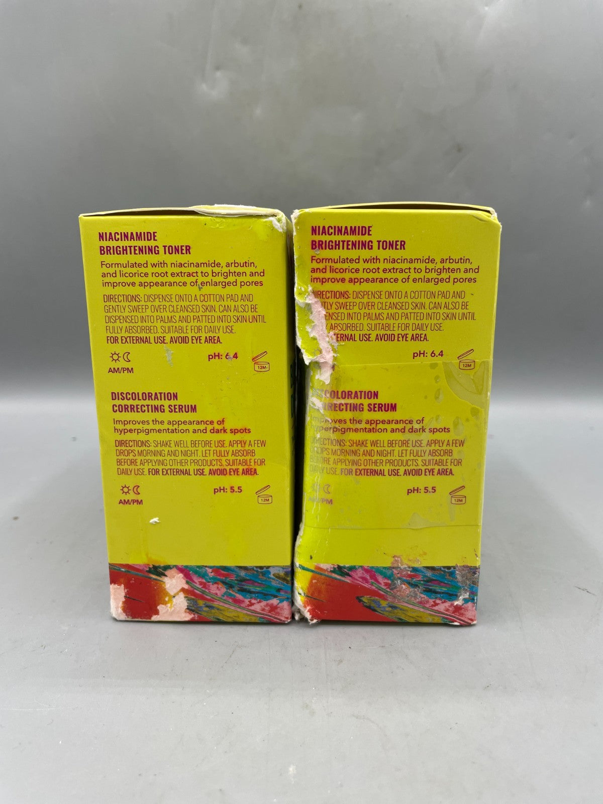 Niacinamide Serum & Toner Set for Blemish and Discoloration - 2 Pack