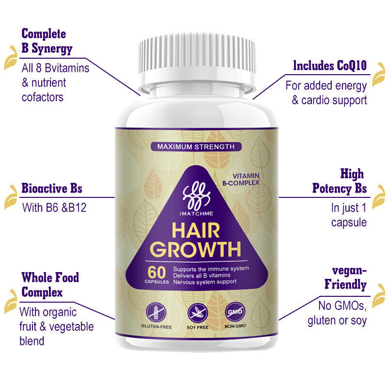 Hair Growth Herbal Supplement Pills 5000mg - Fast Results