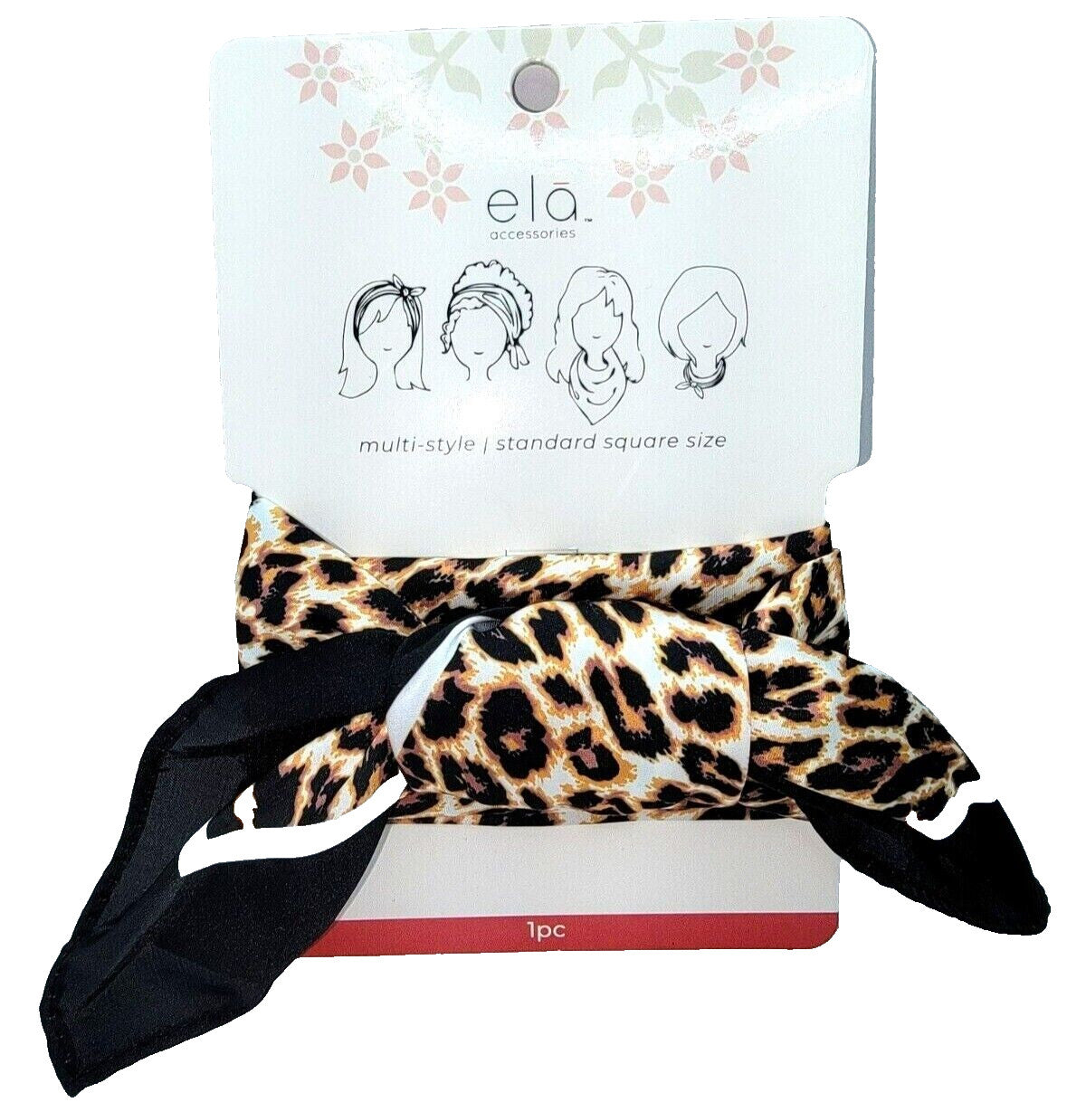 Ela Accessories - Multi-Style Standard Square Size 1ct. Animal Print